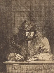 Self-Portrait Drawing, 1675